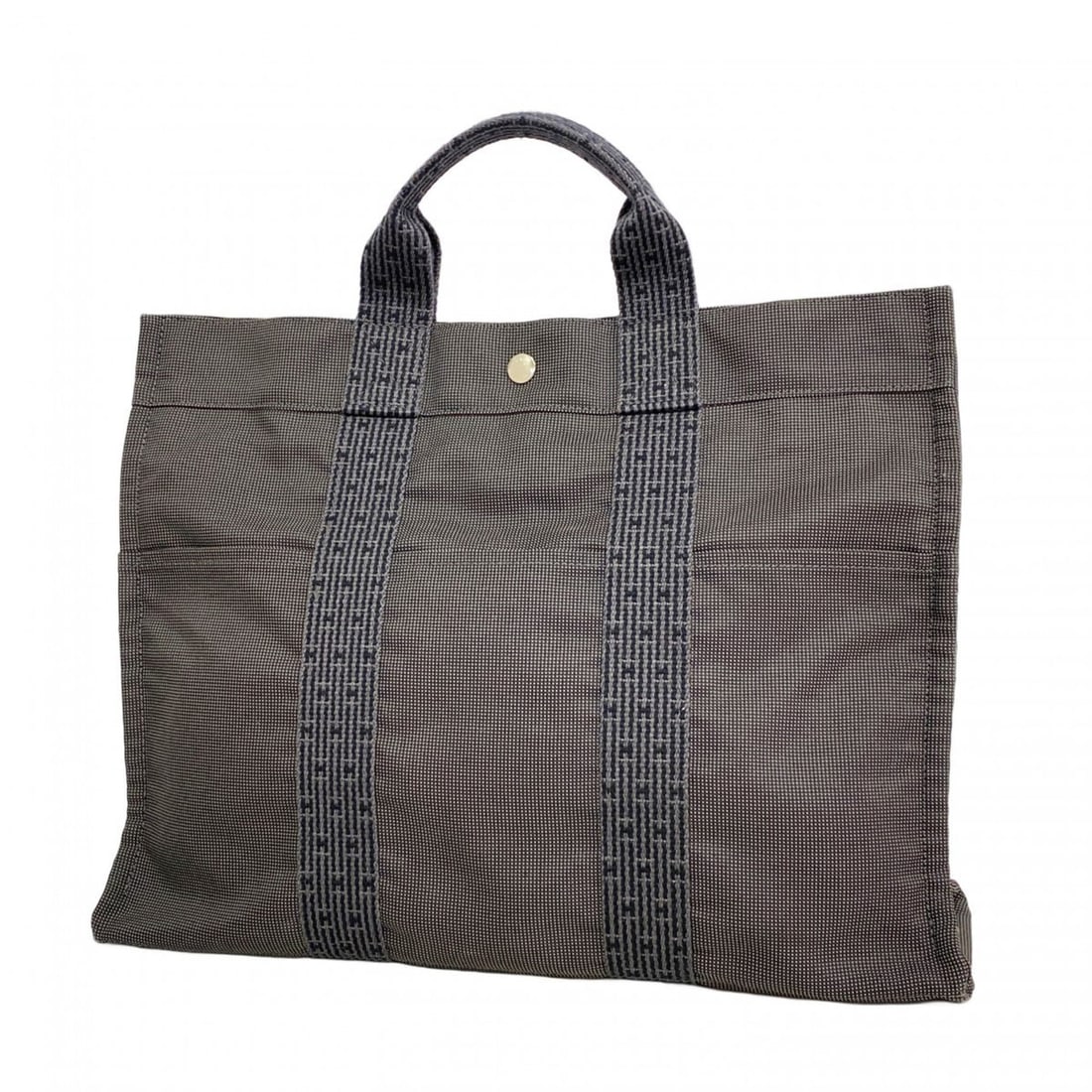 Hermes Hermès Air Line MM Tote Bag, Canvas, Gray, Men's and Women's (1 of 17)