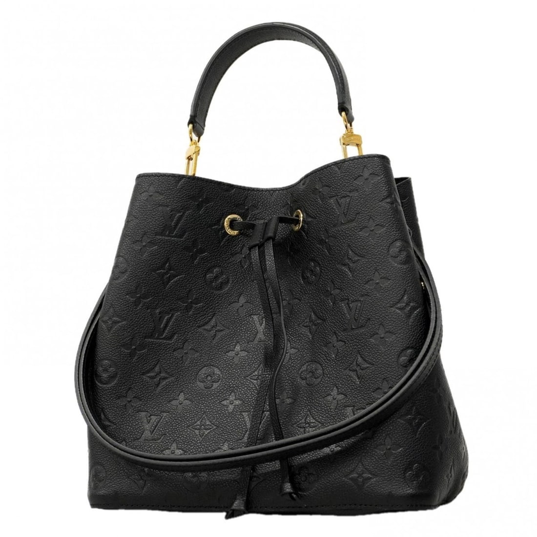Louis Vuitton Monogram Empreinte NeoNoe M45256 Noir 2-Way Handbag for Women, P2146431: --- Catalog ---Category: SizeSize (HxWxD): 25.5cm x 25.5cm x 17cm / 10.03'' x 10.03'' x 6.69''Category: DesignType: HandbagColor: NoirGender: WomenCategory: GeneralMPN: M45256Brand: Louis Vuitton--- I