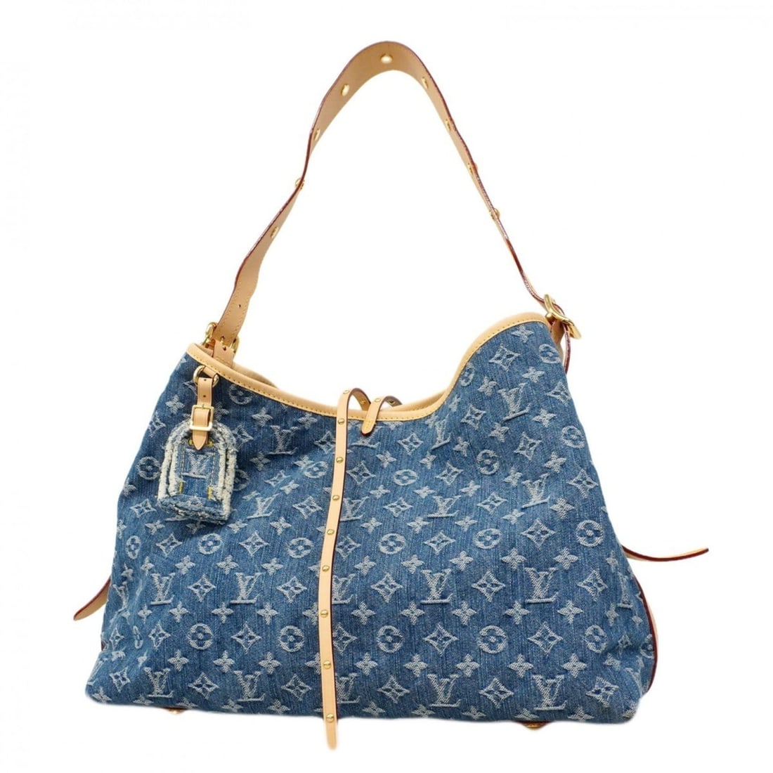 Louis Vuitton Monogram Denim Carryall Shoulder Bag NM MM M46855 Blue Women's P2130534: --- Catalog ---Category: SizeSize (HxWxD): 28cm x 42cm x 15cm / 11.02'' x 16.53'' x 5.9''Category: DesignType: Shoulder bagColor: BlueGender: WomenCategory: GeneralMPN: M46855Brand: Louis Vuitton--- I