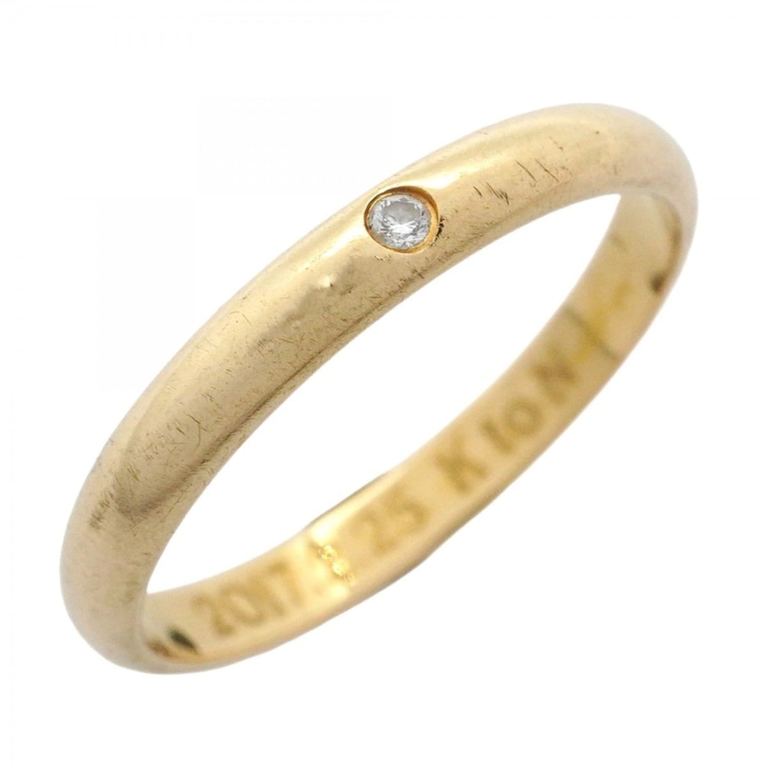 Cartier Classic 1895 Ring, 1PD, 18KYG Yellow Gold with Diamonds, #52, Women's: --- Catalog ---Category: SizeUS Size: 6.5Brand Size: 52Category: DesignType: Band ringStone: DiamondGender: WomenMaterial: Yellow gold (18K)Category: GeneralBrand: Cartier--- Item List ---Section: Con