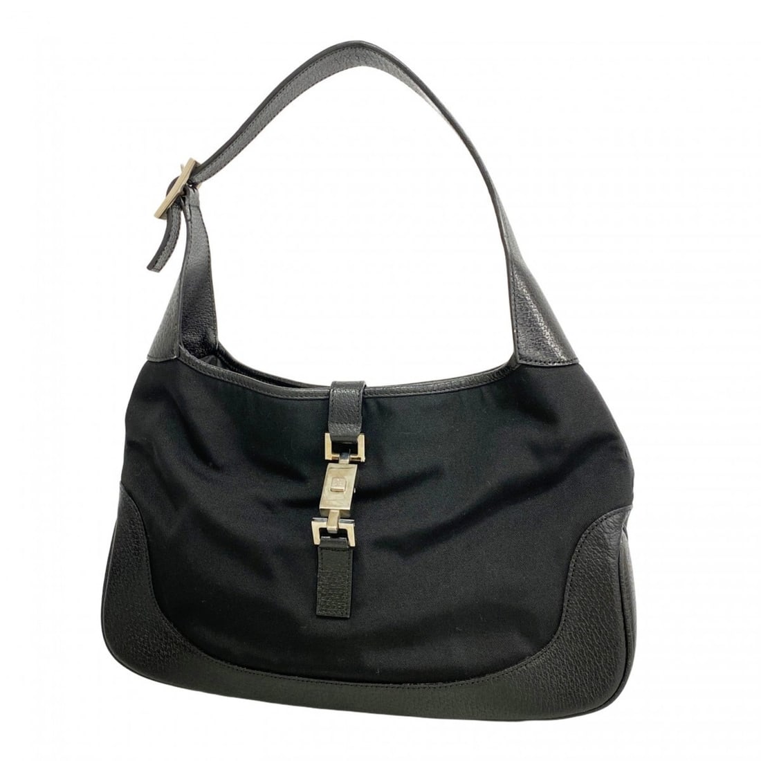 Gucci Jackie 001 3306 Shoulder Bag in Black Nylon for Women (1 of 12)