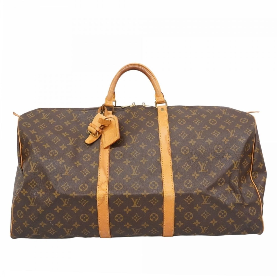 Louis Vuitton Monogram Keepall 60 Boston Bag M41422 Brown Men's/Women's (1 of 16)