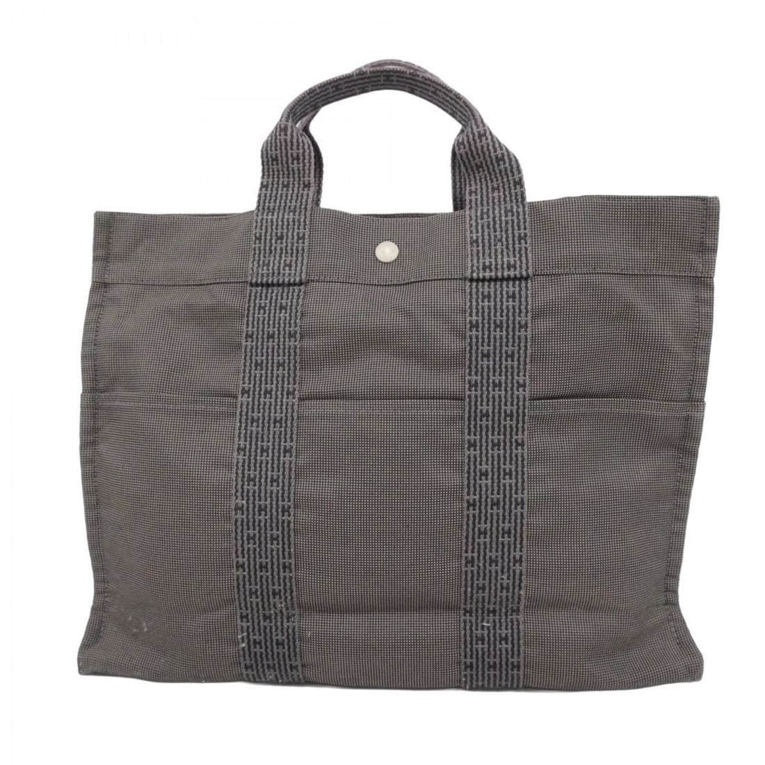 Hermes Hermès Air Line MM Tote Bag, Canvas, Gray, Women's (1 of 16)