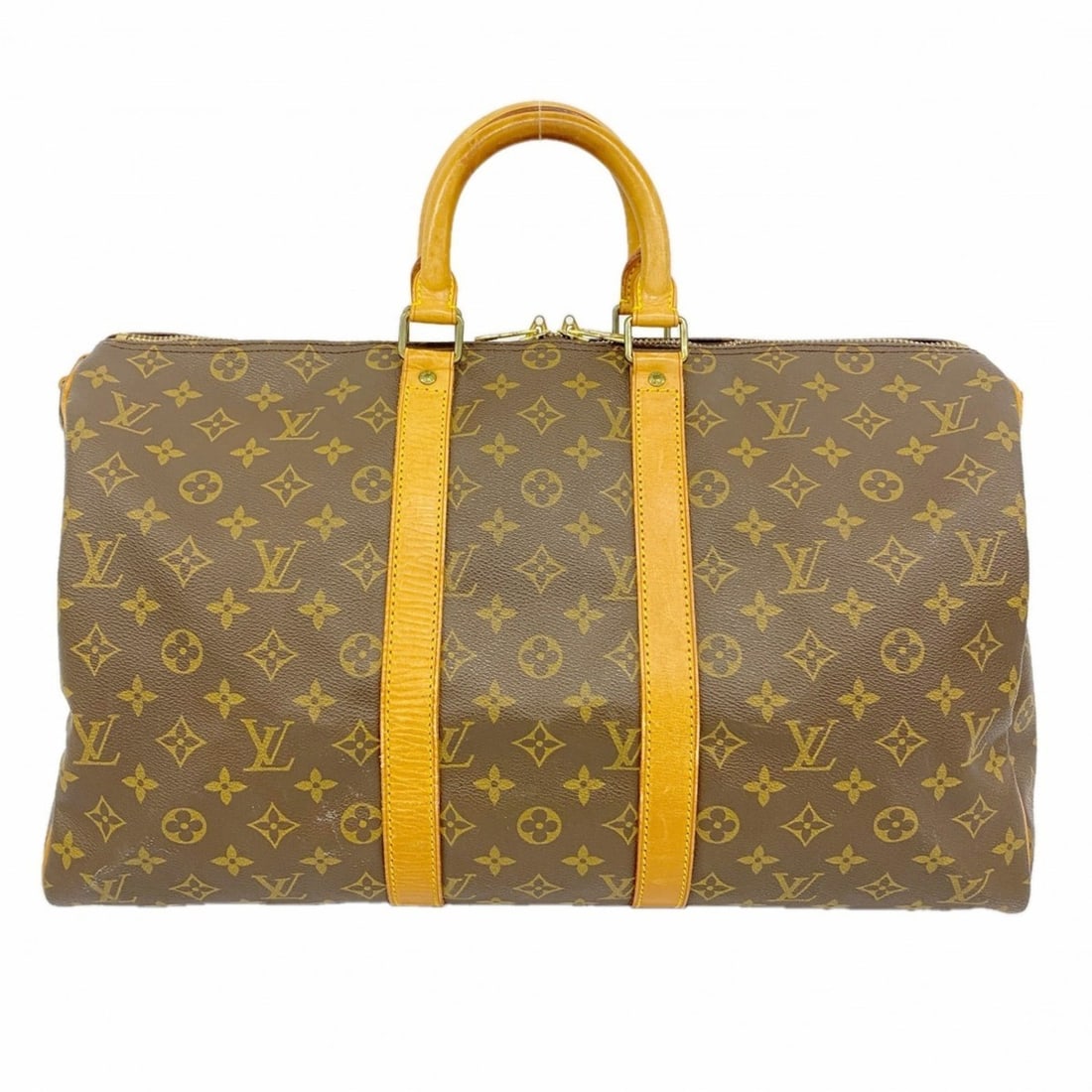 Louis Vuitton Monogram Keepall 45 Boston Bag M41428 Brown Men's and Women's (1 of 14)