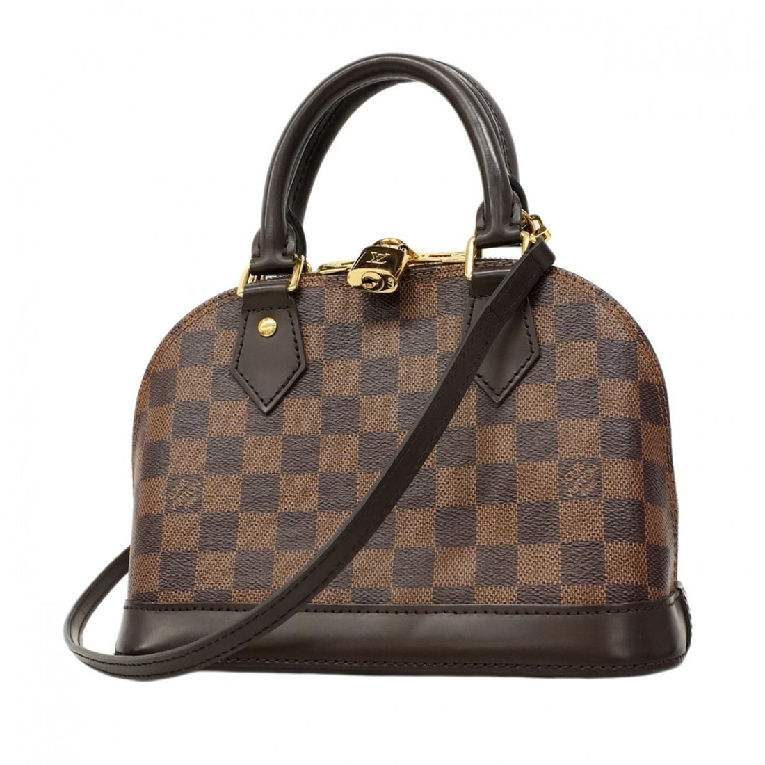 Louis Vuitton Damier Alma BB Handbag N41221 Ebene 2-Way Bag for Women: --- Catalog ---Category: SizeSize (HxWxD): 17.5cm x 23cm x 11.5cm / 6.88'' x 9.05'' x 4.52''Category: DesignType: HandbagColor: EbeneGender: WomenCategory: GeneralMPN: N41221Brand: Louis Vuitton--- It