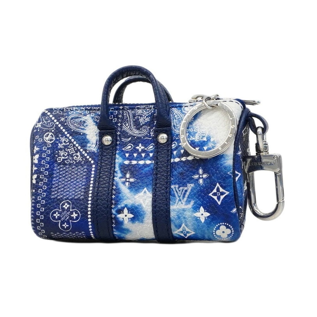Louis Vuitton Monogram Bandana Keychain Porte-Clés Bag Pouch MP3337 Blue Men's: --- Catalog ---Category: SizeSize (HxWxD): 5.5cm x 10cm x 4.5cm / 2.16'' x 3.93'' x 1.77''Category: DesignType: KeyringColor: BlueGender: MenCategory: GeneralMPN: MP3337Brand: Louis Vuitton--- Item Li