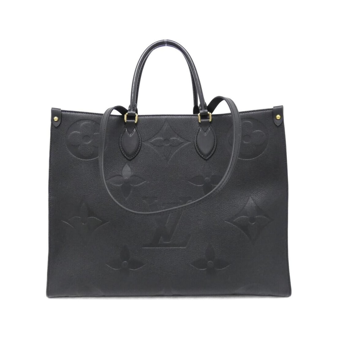 Louis Vuitton Monogram Empreinte On-the-Go GM M44925 Handbag: --- Catalog ---Category: SizeSize (HxWxD): 32cm x 41cm x 17cm / 12.59'' x 16.14'' x 6.69''Category: DesignType: HandbagColor: BlackGender: Women,MenMaterial: Leather Hardware Color: GoldLeather/Fur Ty