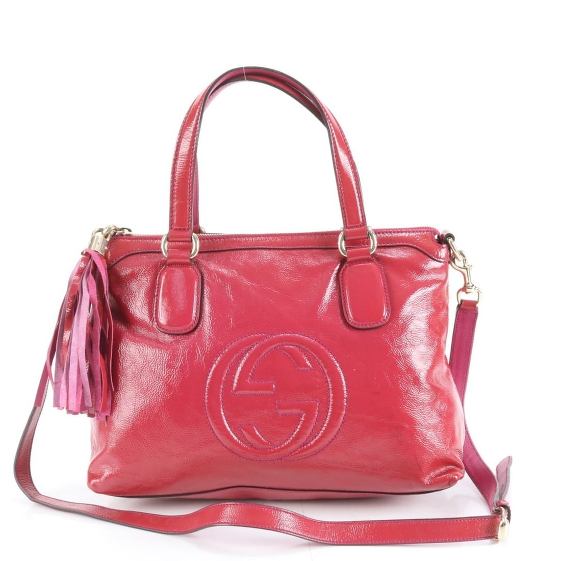 Gucci Soho Interlocking G 308362 Leather 2-Way Shoulder Bag/Hand Tote for Women (1 of 12)