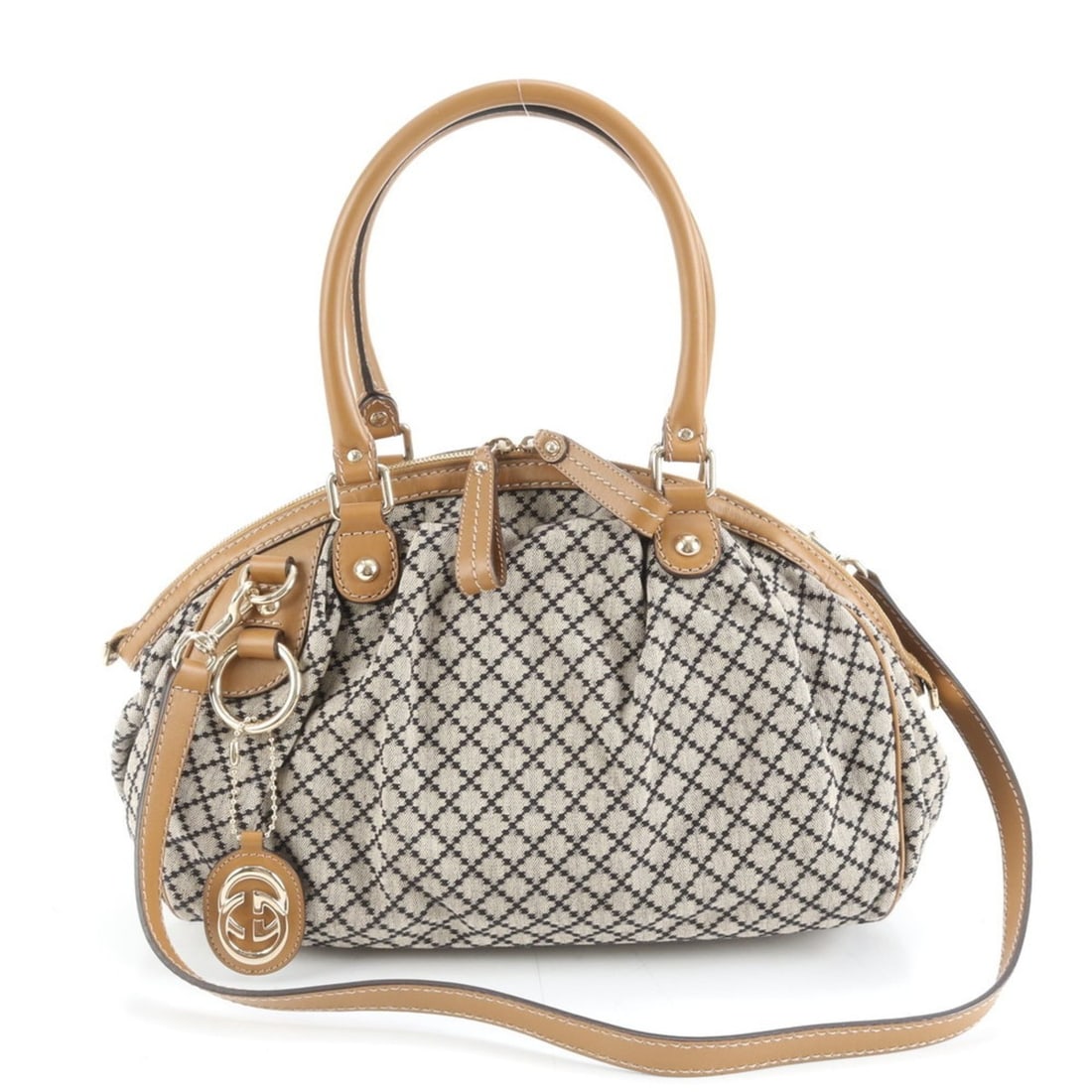 Gucci Diamante Sukey 223974 Leather 2-Way Shoulder Bag/Hand Tote for Women (1 of 20)