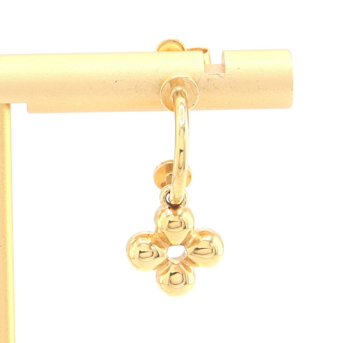 Louis Vuitton Blooming Monogram Flower Earring M64859 Gold Metal Single for Women: --- Catalog ---Category: SizePendant Length: 10.00mm / 0.39''Category: DesignType: Stud earringsColor: GoldGender: WomenMaterial: MetalSingle earring: YesCategory: GeneralMPN: M64859Brand: Louis Vuitt