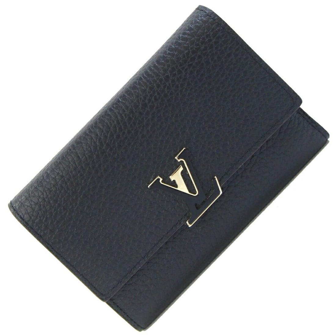 Louis Vuitton Portefeuille Capucines Compact Tri-fold Wallet M62157 in Noir and Hot Pink Taurillon (1 of 14)