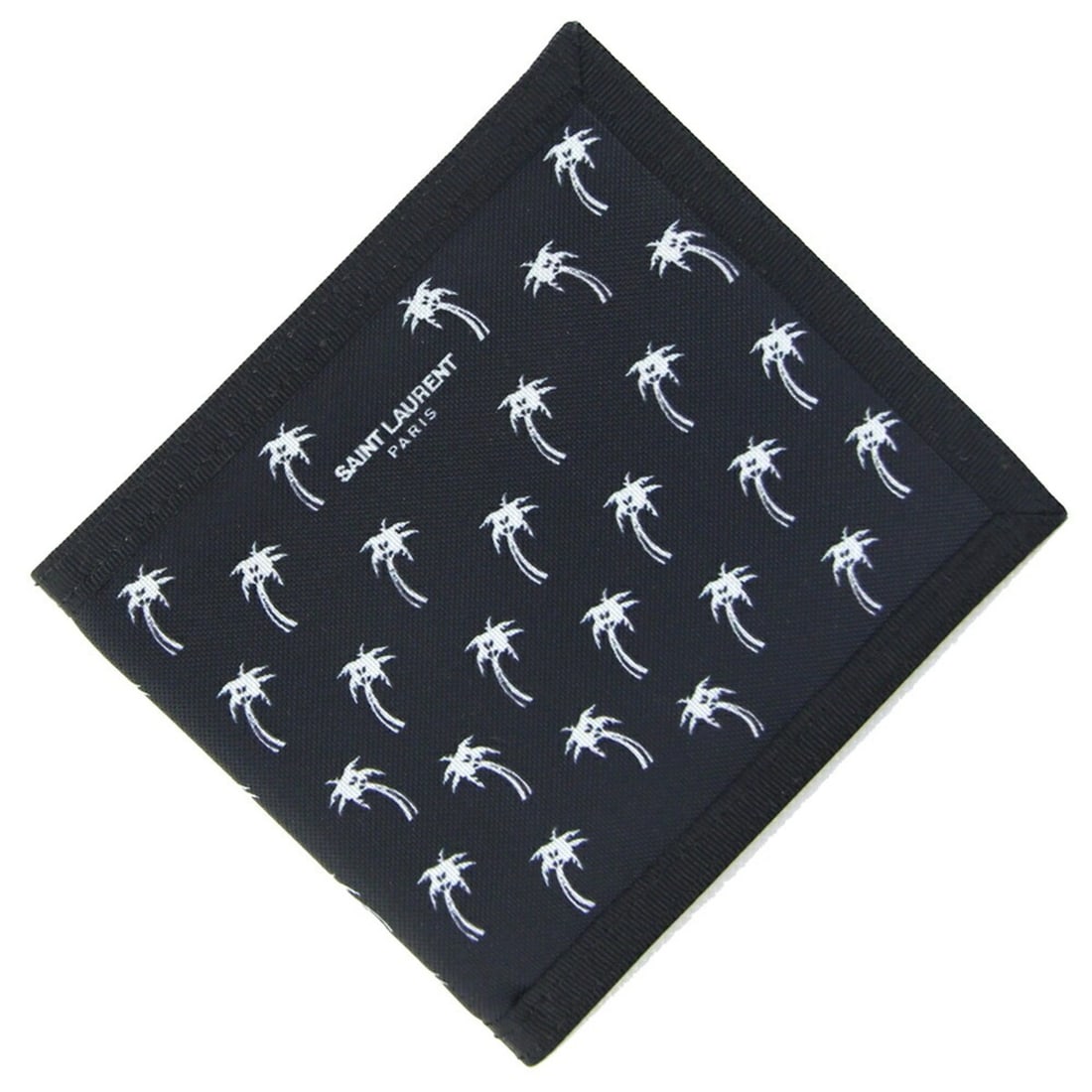 Saint Laurent Bi-fold Wallet 582400 Black Nylon Compact Palm Tree Design Men's SAINT LAURENT: --- Catalog ---Category: SizeSize (HxWxD): 11.5cm x 11.5cm / 4.52'' x 4.52''Category: DesignType: Bill wallet (bi-fold)Color: BlackGender: MenMaterial: Nylon Category: GeneralMPN: 582400Brand: Saint L