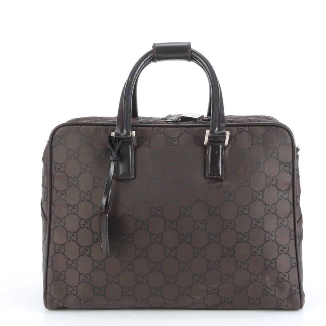 Gucci GG Nylon 012 0355 Leather Bag Briefcase Tote Men's (1 of 14)