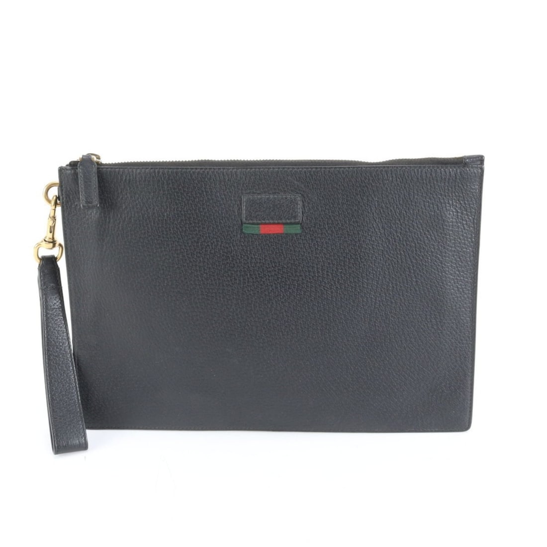 Gucci Sherry Line 428758 Leather Second Bag Clutch Pouch Black Men's (1 of 13)