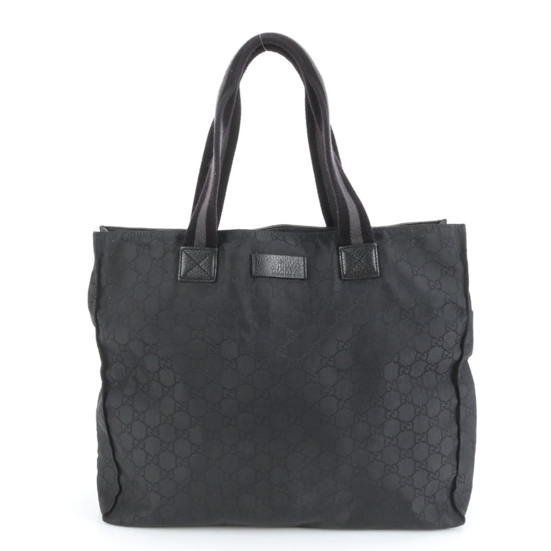 Gucci GG Nylon and Leather Tote Bag, Shoulder Black, Men's, 449178: --- Catalog ---Category: SizeSize (HxWxD): 30cm x 35cm x 10.5cm / 11.81'' x 13.77'' x 4.13''Category: DesignType: Tote bagColor: BlackGender: MenMaterial: Nylon , Leather Category: GeneralMPN: 449178B