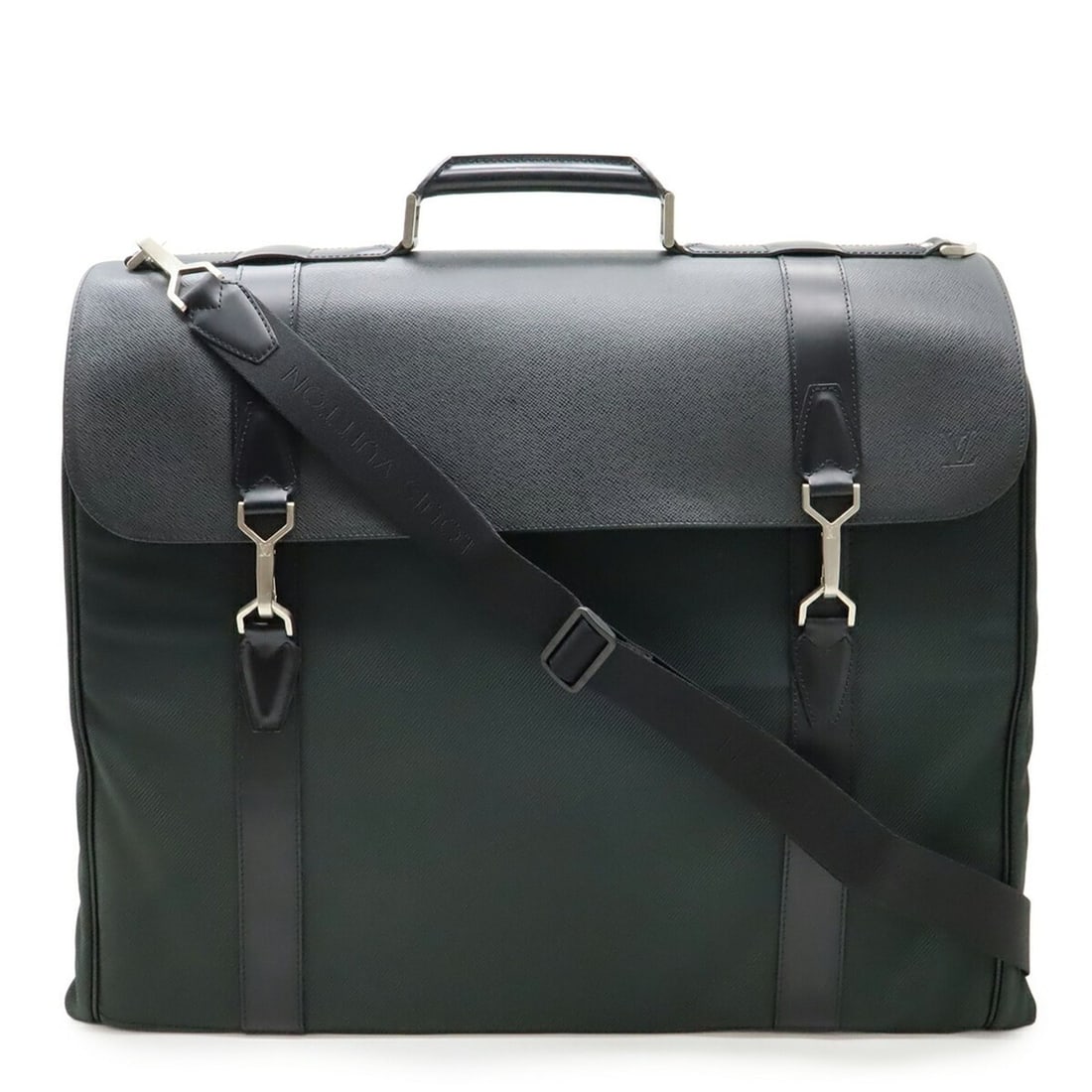 LOUIS VUITTON Taiga Portable Gibessier Garment Carry with Cover Shoulder Bag, Ardoise, M30692 (1 of 11)