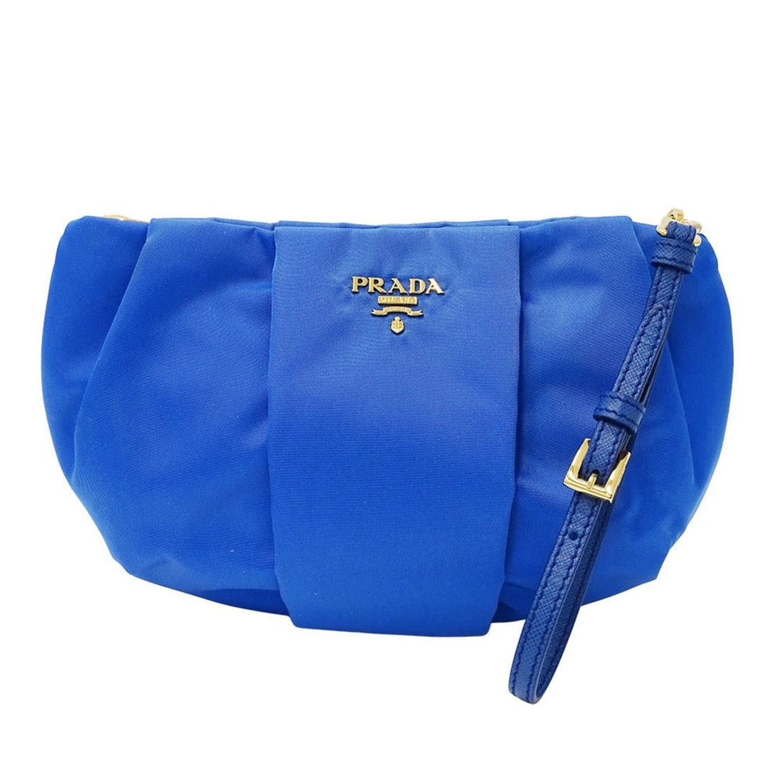 Prada Pouch for Men and Women, Tessuto Nylon, Blue, 1N1503, Cosmetic Pouch, Small Item Holder, Solid (1 of 10)