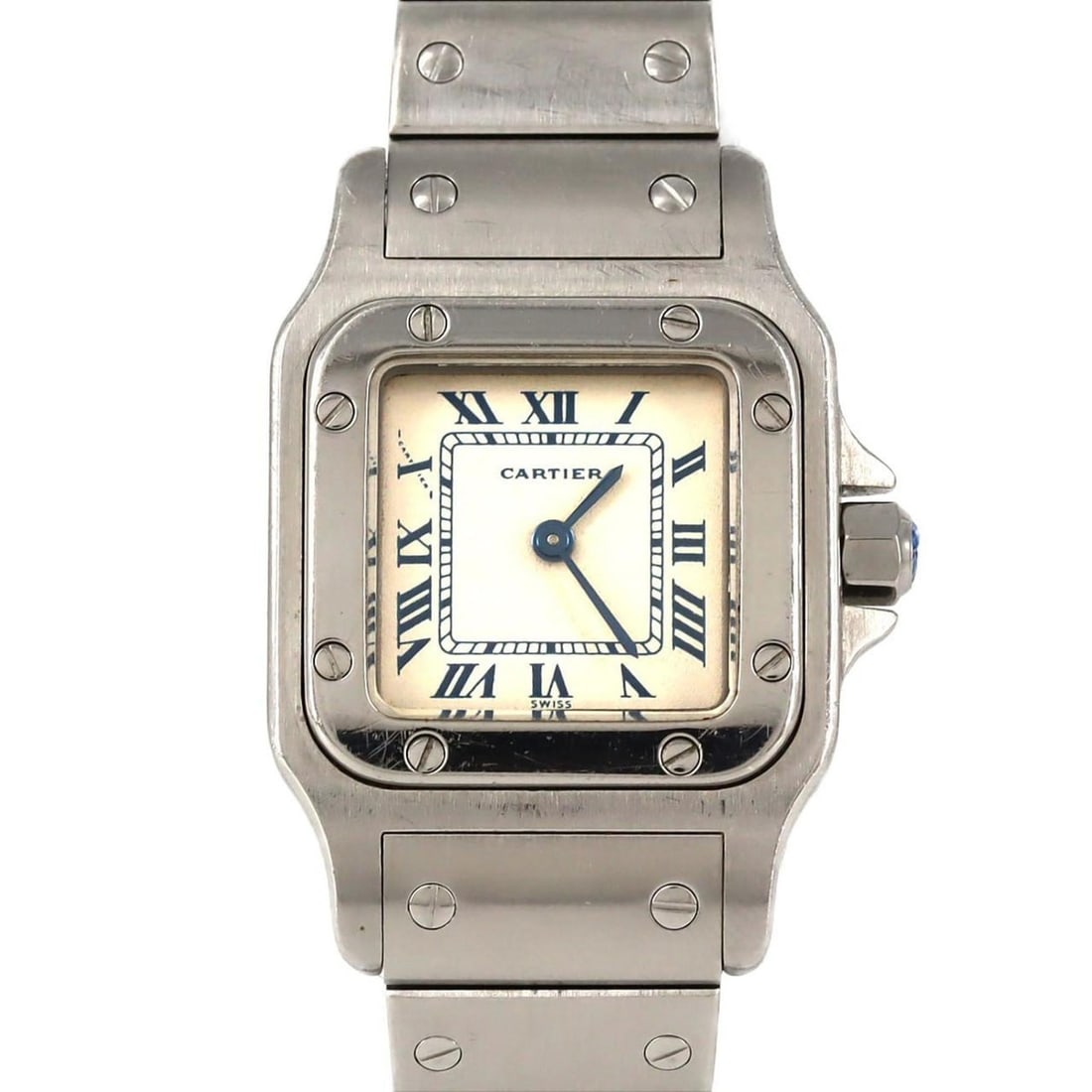 Cartier Santos Galbe SM W20017D6 Stainless Steel Quartz Watch (1 of 10)