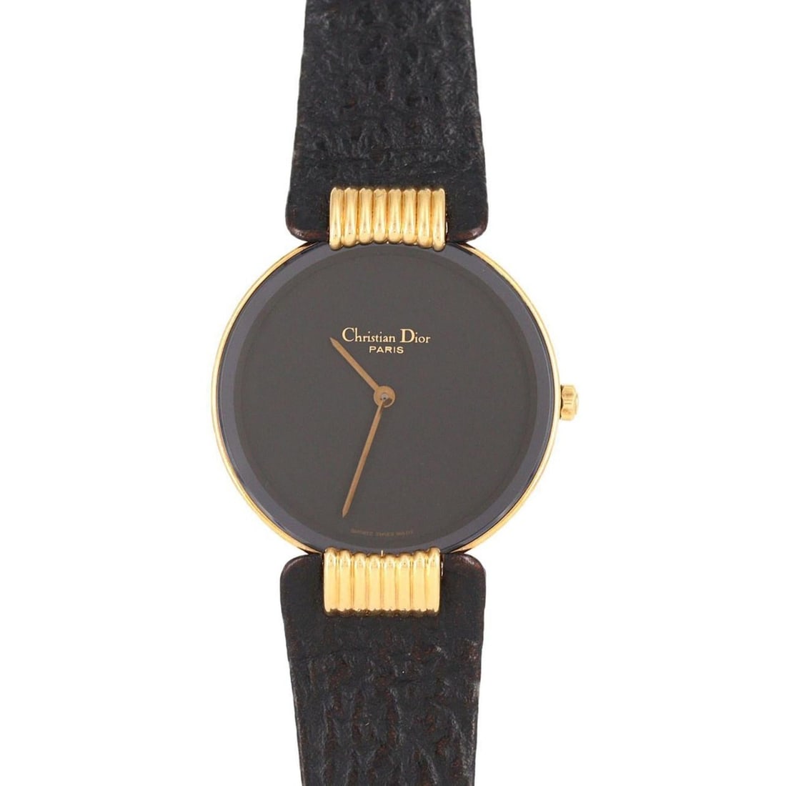 Christian Dior Bagheera GP 46.153 Quartz Watch: --- Catalog ---Category: SizeCase Diameter: 26mm / 1.02''Category: DesignType: WristwatchGender: WomenColor (Dial): BlackMaterial (Case): Gold platedCategory: GeneralMPN: 46.153Brand: Christian DiorCa