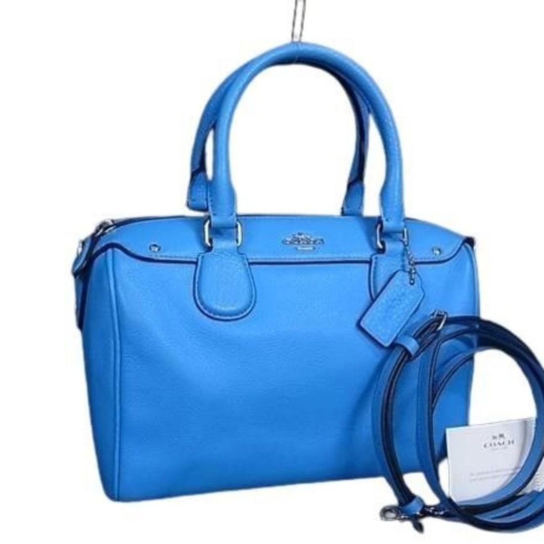 COACH Coach handbag F36677 blue leather women's (1 of 11)