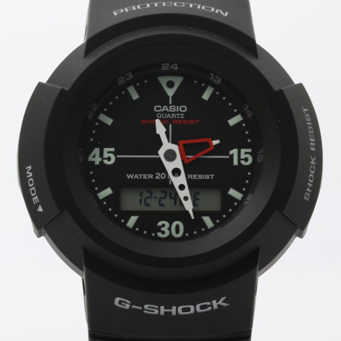 CASIO GSHOCK ANALOG DIGITAL AW500 SERIES AW500E1EJF Men's Watch, Black Resin (1 of 10)