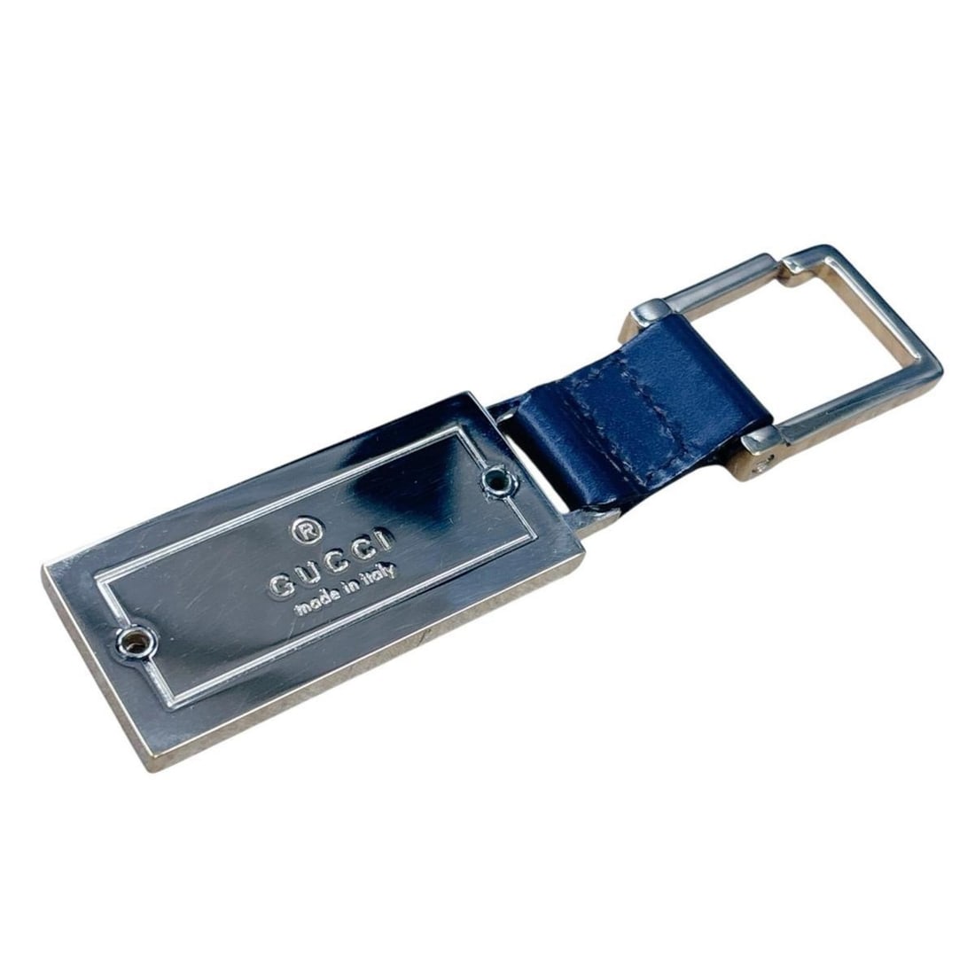 Gucci keychain, key hook, ring, leather, brown - 2