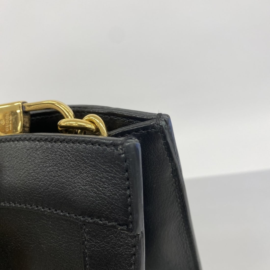 Gucci keychain, key hook, ring, leather, brown - 8