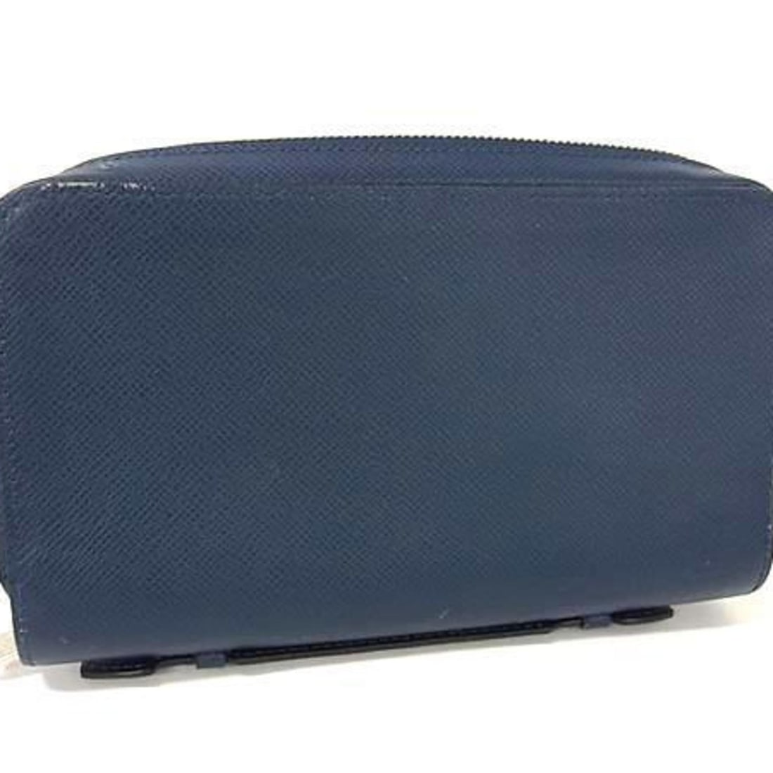 LOUIS VUITTON Zippy XL Wallet M44276 Blue Marine (Navy) Taiga Men's Round Long (1 of 11)