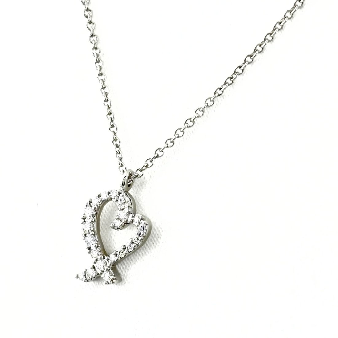 Tiffany & Co. Loving Heart Necklace Pendant with Diamonds, 750, for Women (1 of 11)