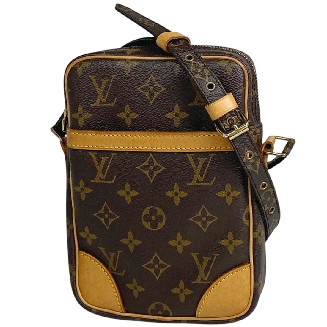 Louis Vuitton Danube Crossbody Shoulder Bag Monogram Brown M45266 Women's (1 of 12)