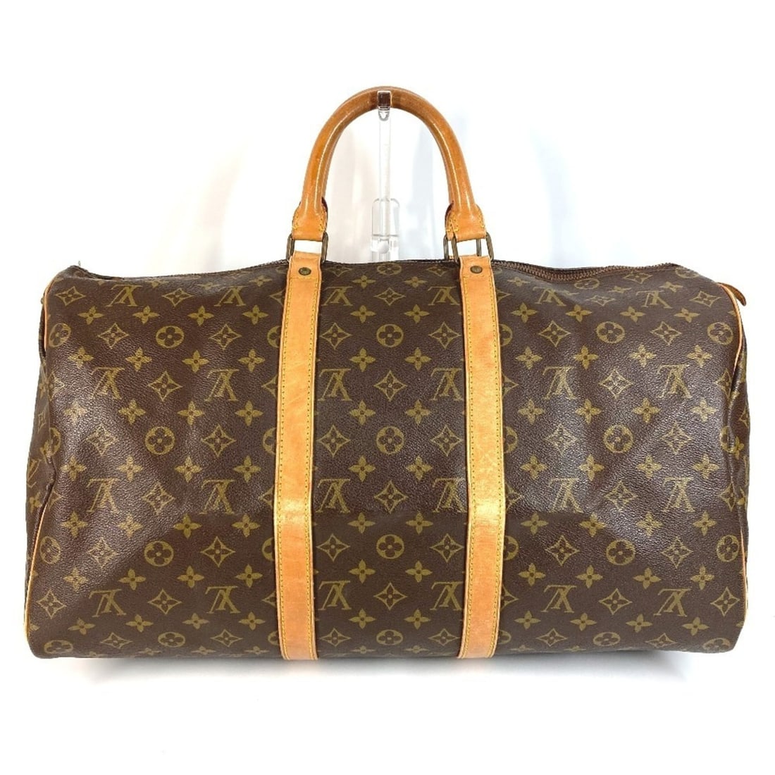 LOUIS VUITTON M41426 Monogram Keepall 50, Old Model, Debossed, Handbag, Travel Bag, Boston Canvas, (1 of 17)