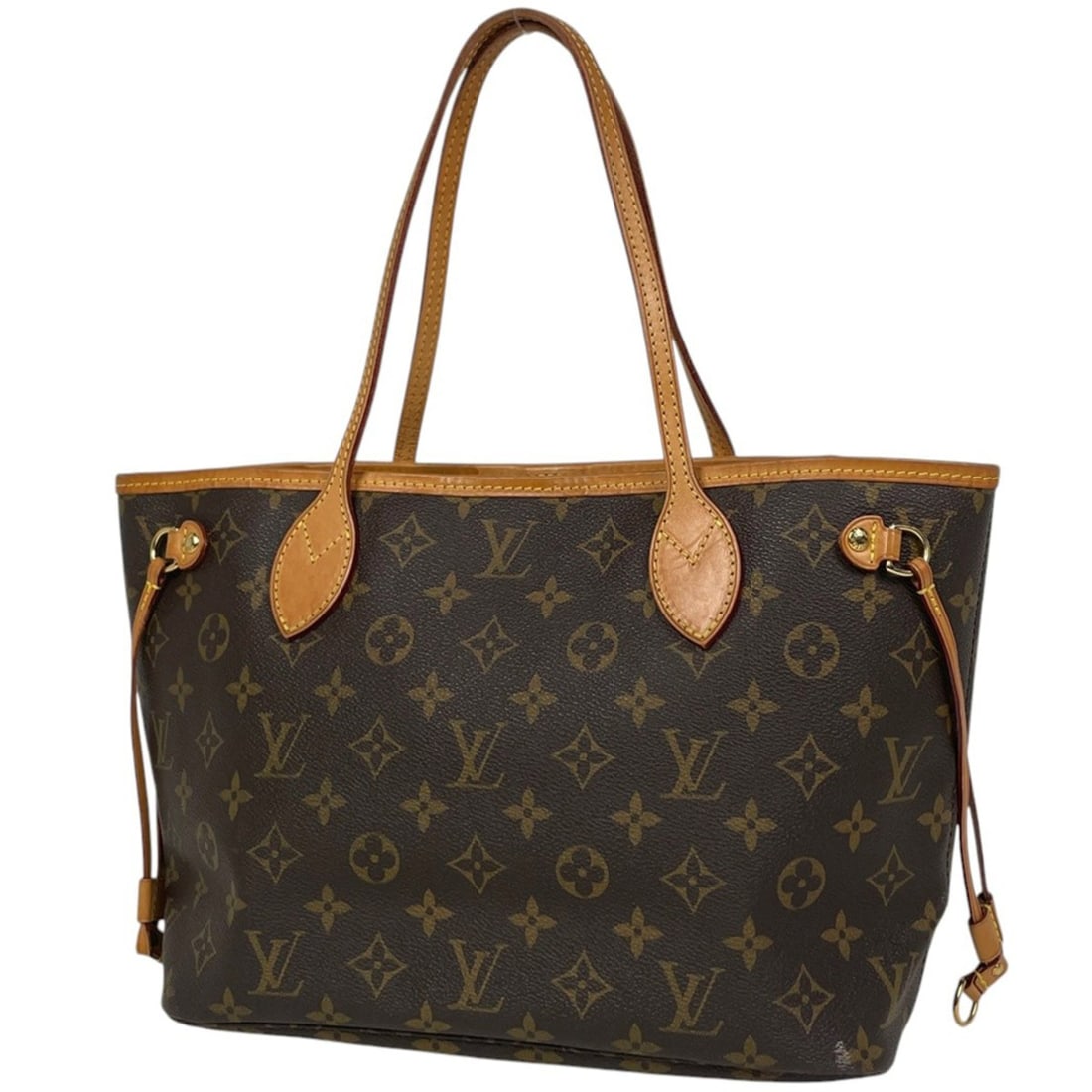 Louis Vuitton Neverfull PM Handbag Shopping Tote Bag Monogram Brown M40155 Women's (1 of 10)