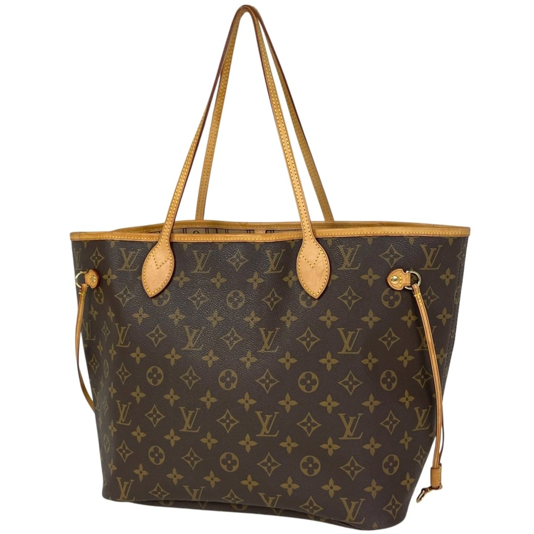 Louis Vuitton Neverfull MM Shoulder Bag, Shopping Tote Monogram Brown, M40156, Women's (1 of 15)