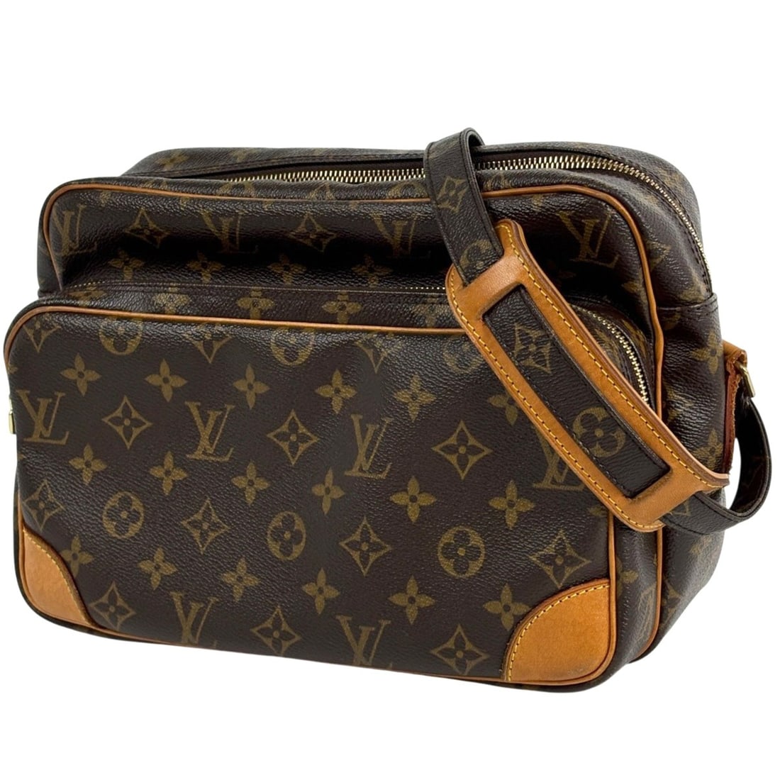 Louis Vuitton Nile Crossbody Shoulder Bag Monogram Brown M45244 Women's: --- Catalog ---Category: SizeSize (HxWxD): 20cm x 27.5cm x 12cm / 7.87'' x 10.82'' x 4.72''Category: DesignType: Shoulder bagColor: BrownGender: WomenMaterial: Monogram Category: GeneralBrand: Louis V