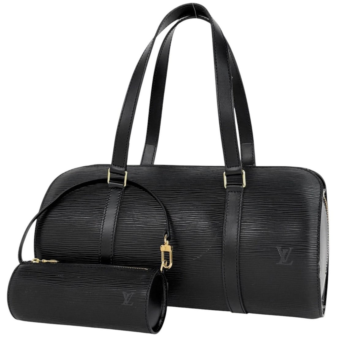 Louis Vuitton Soufflot Cylindrical Handbag M52222 M52862 Epi Noir (Black) Women's (1 of 9)