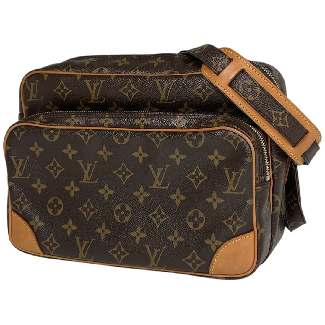 Louis Vuitton Nile Crossbody Shoulder Bag Monogram Brown M45244 Women's: --- Catalog ---Category: SizeSize (HxWxD): 20cm x 27.5cm x 12cm / 7.87'' x 10.82'' x 4.72''Category: DesignType: Shoulder bagColor: BrownGender: WomenMaterial: Monogram Category: GeneralBrand: Louis V