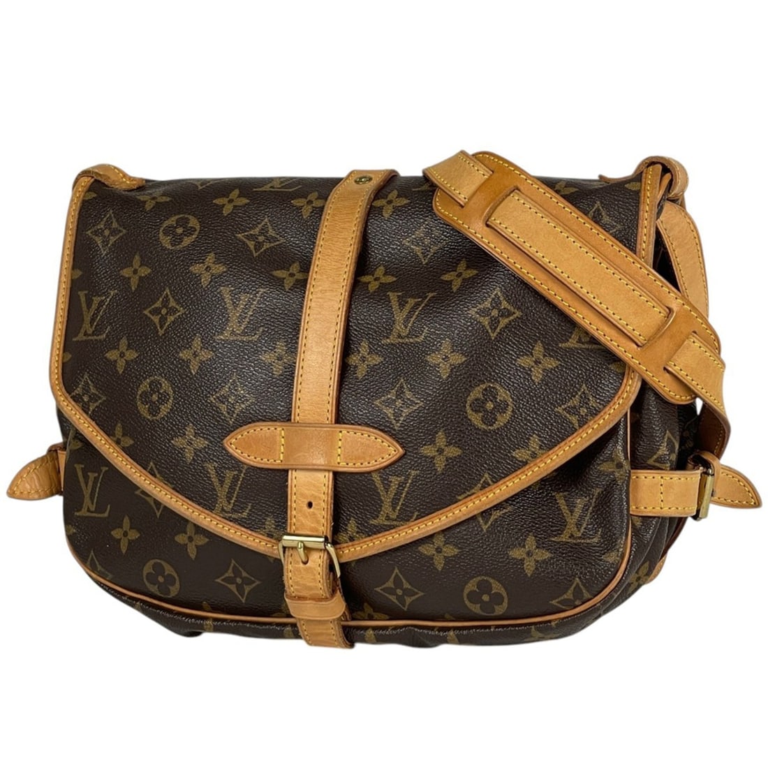 Louis Vuitton Saumur 30 Crossbody Shoulder Bag Monogram Brown M42256 Women's: --- Catalog ---Category: SizeSize (HxWxD): 21cm x 29cm x 11cm / 8.26'' x 11.41'' x 4.33''Category: DesignType: Shoulder bagColor: BrownGender: WomenMaterial: Monogram Category: GeneralBrand: Louis Vui