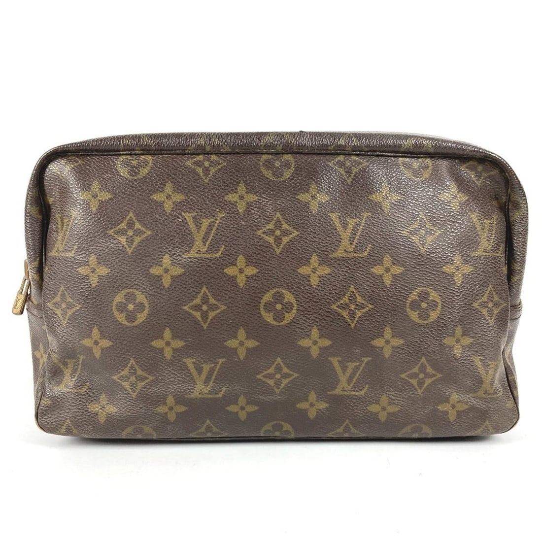 LOUIS VUITTON M47522 Monogram True Toilet 28 Makeup Pouch, Clutch Bag, Second Cosmetic Canvas, (1 of 17)