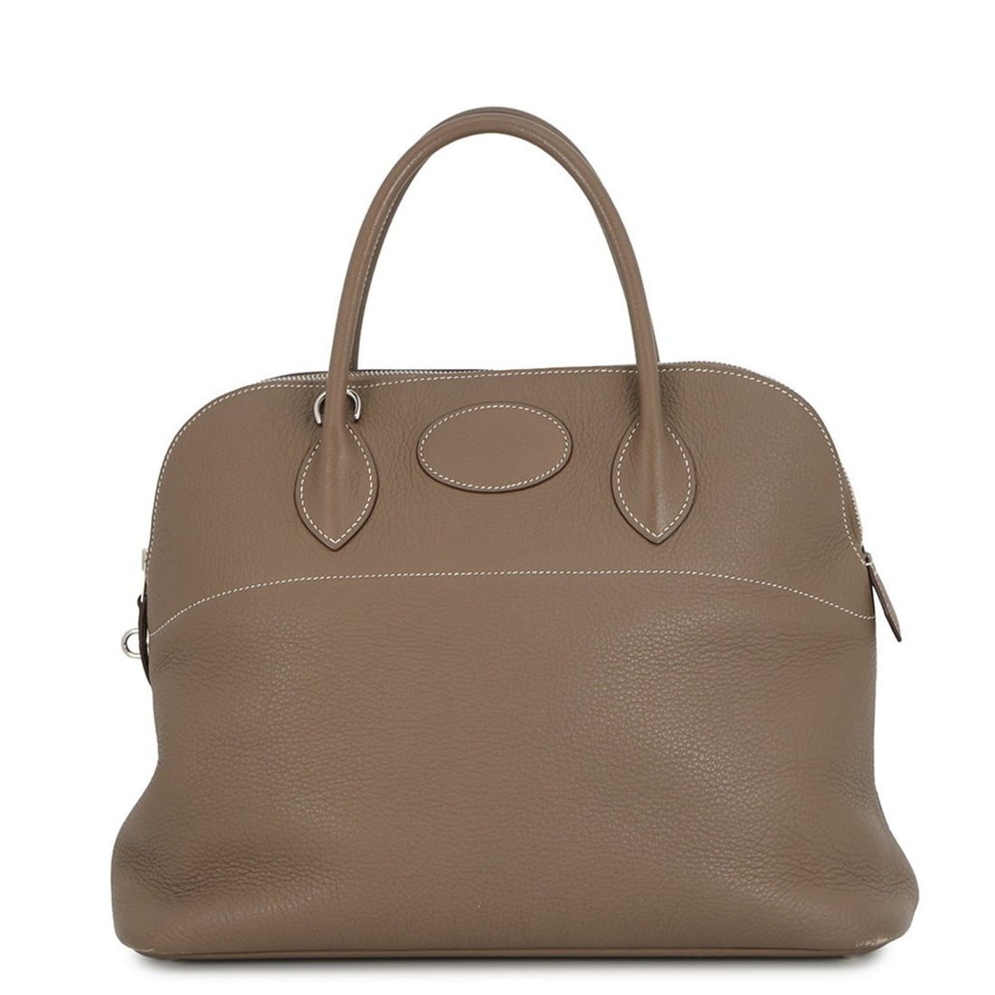 Hermes Hermès Bolide 35 Handbag in Etoupe/Clemence Leather with L Stamp, 2-Way Shoulder Bag (1 of 16)