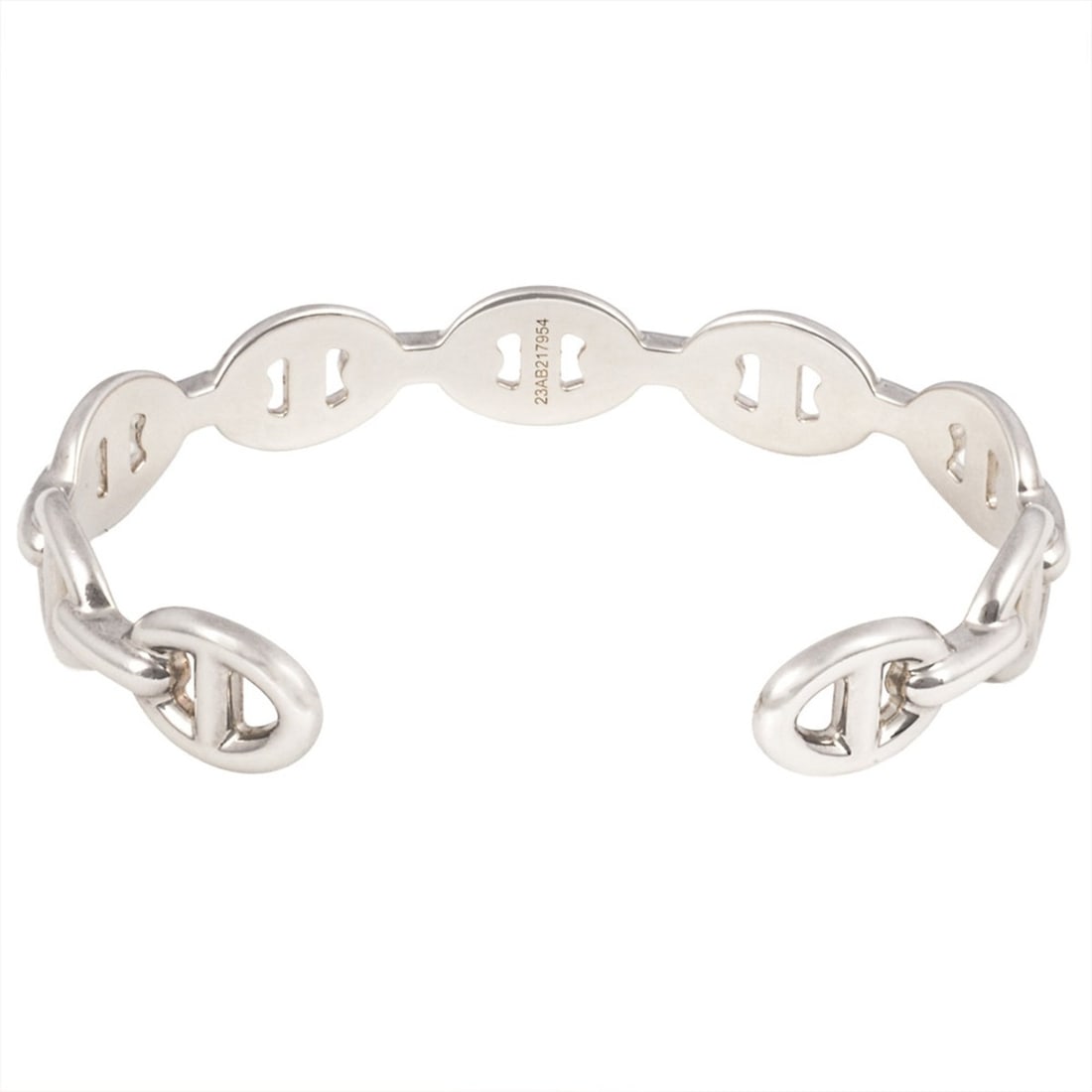 Hermes HERMES Chaine d'Ancre Enchaine SH Bangle Cuff Bracelet: --- Catalog ---Category: SizeLength: 15cm / 5.9''Category: DesignType: BangleGender: WomenMaterial: Silver 925Category: GeneralBrand: Hermes--- Item List ---Section: ConditionRanking: Rank A Used - A