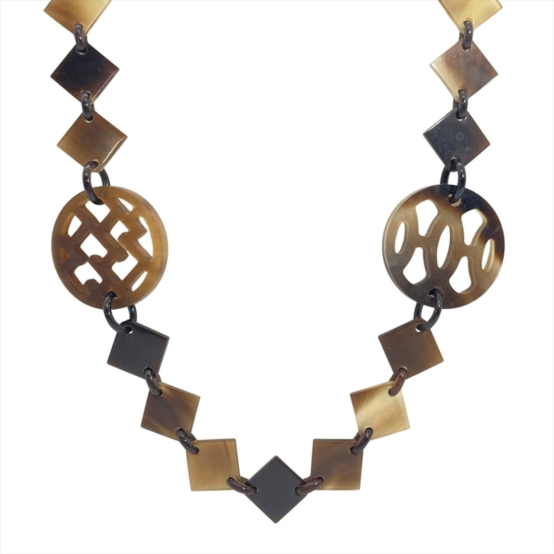 Hermes Hermès Ava Necklace in Brown Buffalo Horn for Men and Women (1 of 8)