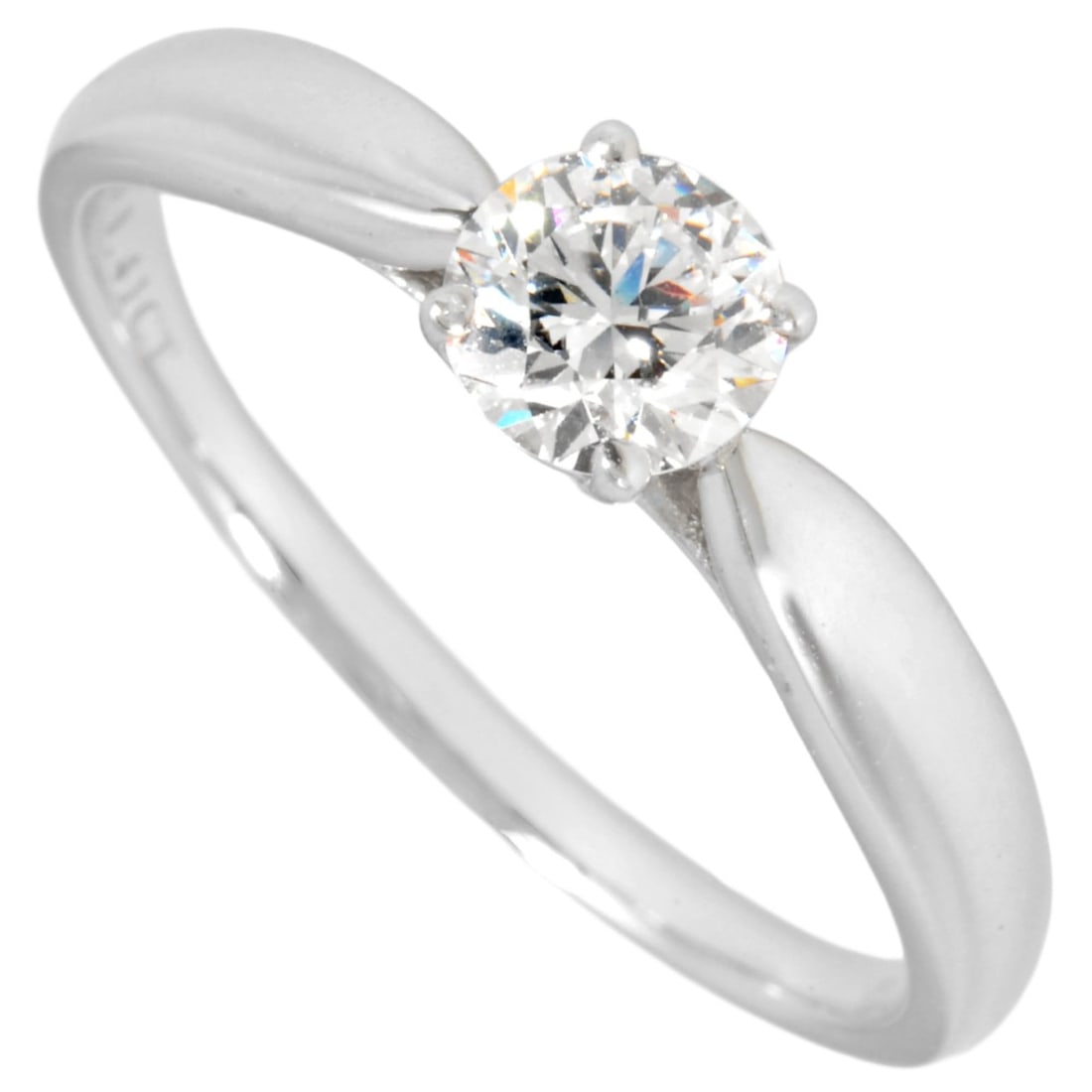 Tiffany & Co. Harmony Solitaire Ring with 0.41ct Diamond, Approximately 3.3g, Platinum, H VS1 EX,: --- Catalog ---Category: SizeJP Size: 12.5US Size: 6.5Category: DesignType: Band ringGender: WomenMaterial: Platinum 950Category: GeneralBrand: Tiffany--- Item List ---Section: ConditionRanking: Rank