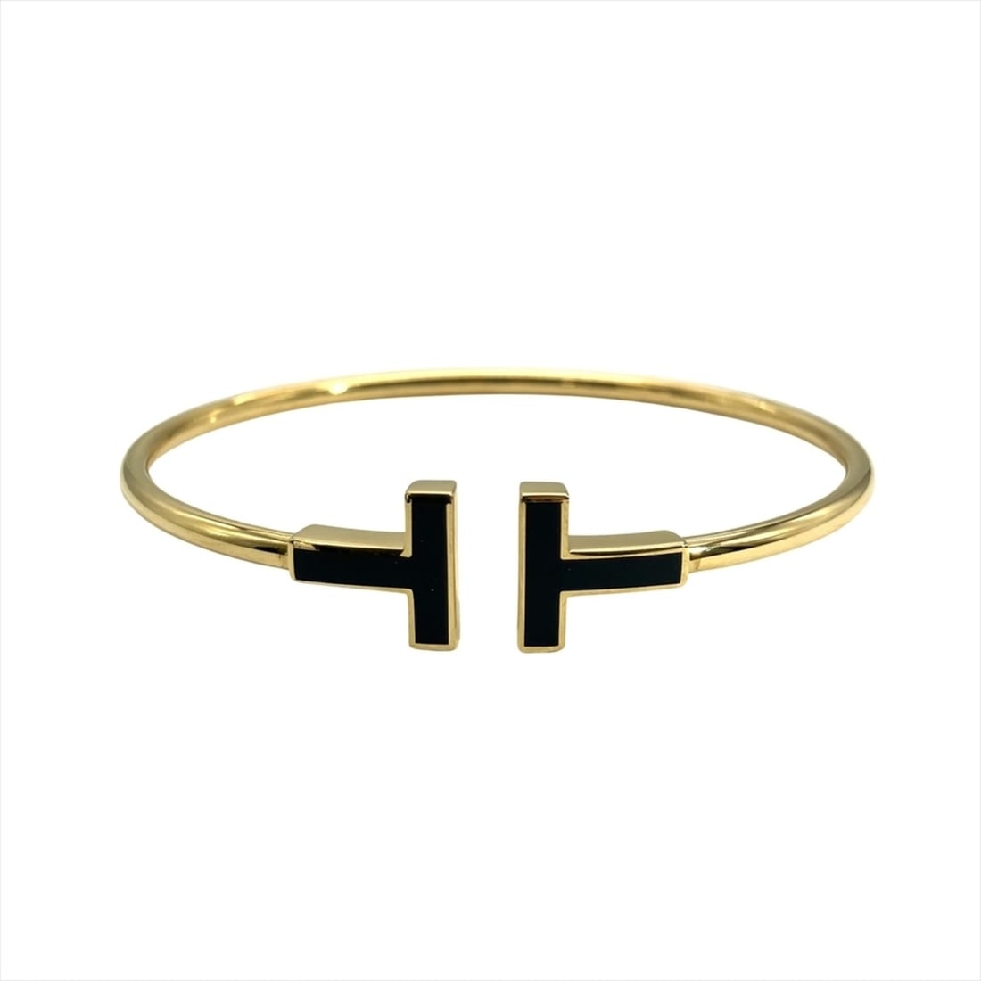 Tiffany & Co. T Wire Black Onyx Bracelet in 18K Yellow Gold (8.0g) for Women (1 of 9)