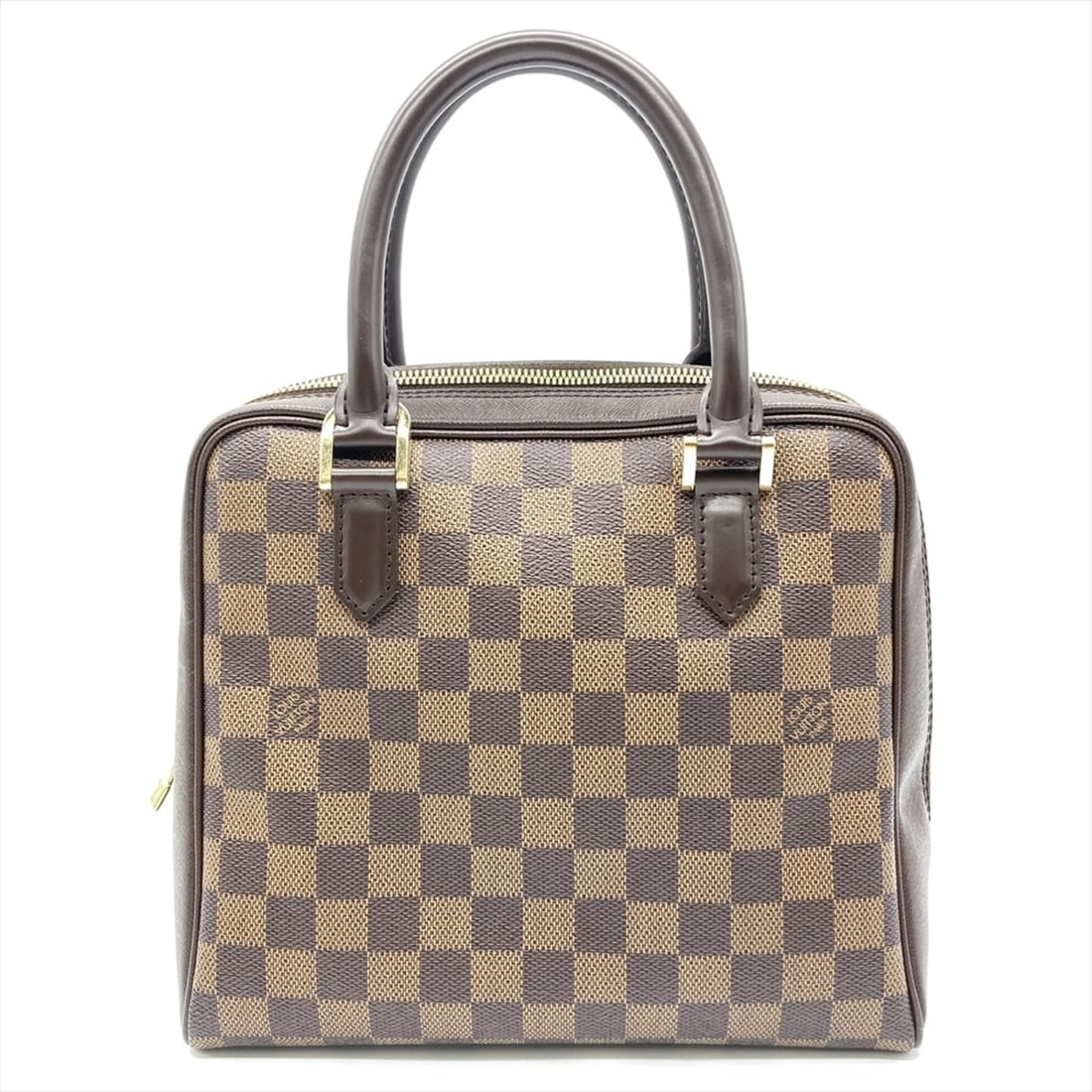 Louis Vuitton Brera Handbag Damier Ebene N51150 Brown with Gold Hardware VI0015 Women's: --- Catalog ---Category: SizeSize (HxWxD): 21cm x 24cm x 11cm / 8.26'' x 9.44'' x 4.33''Category: DesignType: HandbagColor: Brown, Damier Canvas, EbeneGender: WomenMaterial: Damier Canvas Category: Ge