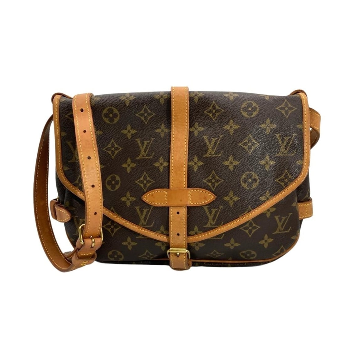 Louis Vuitton Saumur 30 Shoulder Bag in Monogram Canvas, Brown, M42256 (1 of 13)