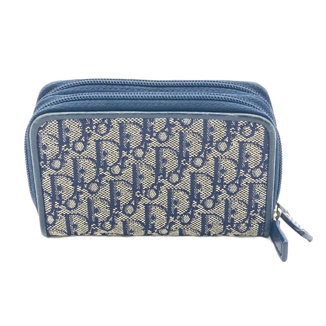 Christian Dior Dior Oblique Key Case, Jacquard, Navy. Wallet/Coin Case.: --- Catalog ---Category: DesignType: KeycaseColor: NavyGender: WomenMaterial: Jacquard Category: GeneralBrand: Christian DiorCategory: Physical PropertiesSize (HxWxD): 7cm x 10cm x 3cm / 2.75'' x 3.93