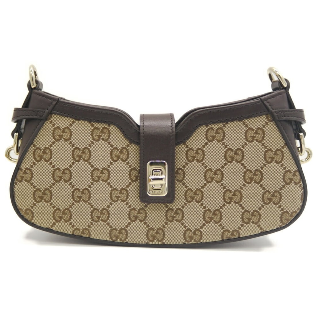 GUCCI Moonside Mini Shoulder Bag in GG Canvas with Sherry Line, Beige, 786015 525040 (1 of 10)