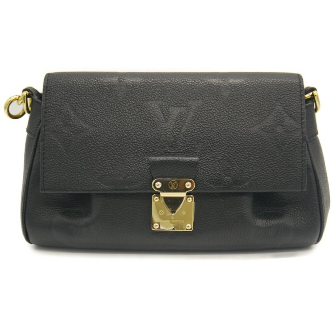LOUIS VUITTON Favorite NM Monogram Empreinte Black M45813 Chain Shoulder Bag Limited Edition (1 of 12)