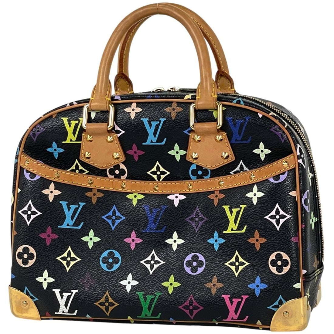 Louis Vuitton Trouville Monogram Multicolore Handbag in Noir (Black) M92662 Women's: --- Catalog ---Category: SizeSize (HxWxD): 21cm x 28cm x 11cm / 8.26'' x 11.02'' x 4.33''Category: DesignType: HandbagColor: NoirGender: WomenMaterial: Monogram Multicolore Category: GeneralMPN: M9266