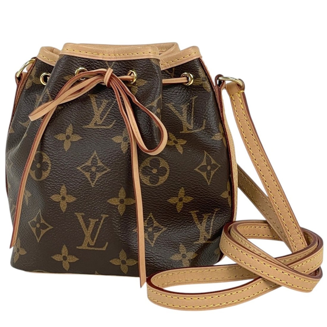 Louis Vuitton Nanonoe Pochette Shoulder Bag Monogram Brown M41346 Women's (1 of 11)